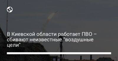 В Киевской области работает ПВО – сбивают неизвестные "воздушные цели" - liga.net - Украина - Киевская обл.