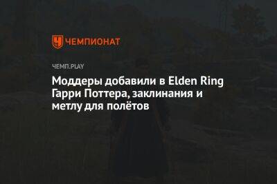 Гарри Поттер - Моддеры добавили в Elden Ring Гарри Поттера, заклинания и метлу для полётов - championat.com