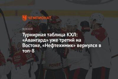 Турнирная таблица КХЛ: «Авангард» уже третий на Востоке, «Нефтехимик» вернулся в топ-8 - championat.com - Омск