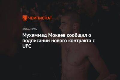 Мухаммад Мокаев - Мухаммад Мокаев сообщил о подписании нового контракта с UFC - championat.com - Англия - Лондон - Бразилия - Канада