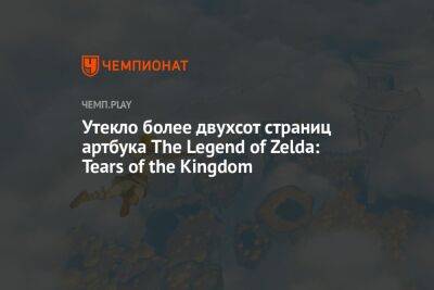 Утекло более двухсот страниц артбука The Legend of Zelda: Tears of the Kingdom - championat.com - Россия