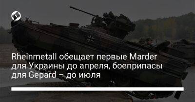 Борис Писториус - Армин Паппергер - Rheinmetall обещает первые Marder для Украины до апреля, боеприпасы для Gepard – до июля - liga.net - Украина - Германия