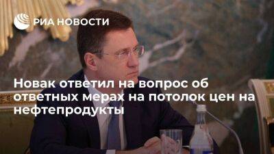 Владимир Путин - Александр Новак - Новак заявил об обсуждении необходимости ответных мер на потолок цен на нефтепродукты - smartmoney.one - Россия - США