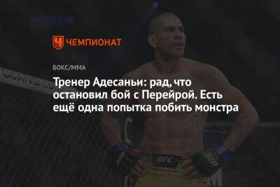 Алексей Перейрой - Тренер Адесаньи: рад, что остановил бой с Перейрой. Есть ещё одна попытка побить монстра - championat.com - Бразилия - Новая Зеландия