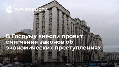 В ГД внесли проект о либерализации уголовной ответственности за экономические преступления - smartmoney.one - Россия