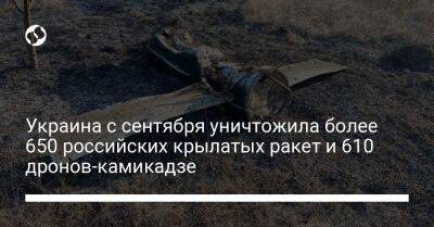 Николай Олещук - Украина с сентября уничтожила более 650 российских крылатых ракет и 610 дронов-камикадзе - liga.net - Украина