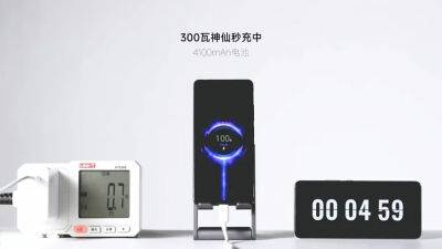 Xiaomi показала технологию быстрой зарядки на 300 Вт — аккумулятор смартфона на 4100 мА·ч зарядили от 0 до 100% меньше чем за 5 минут - itc.ua - Украина