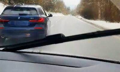 В Чехии иностранцы на BMW бросали бутылки в полицейскую машину: видео - vinegret.cz - Германия - Чехия