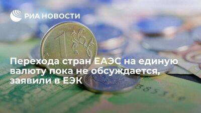 Ия Малкина - В ЕЭК заявили, что обсуждения перехода стран ЕАЭС на единую валюту нет в текущей повестке - smartmoney.one