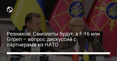 Алексей Резников - Резников: Самолеты будут, а F-16 или Gripen – вопрос дискуссий с партнерами из НАТО - liga.net - Украина - Польша