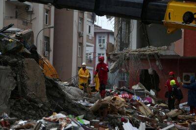Реджеп Тайип Эрдоган - Сулейман Сойлу - Число погибших после землетрясения в Турции превысило 1 тыс. человек - obzor.lt - Сирия - Турция