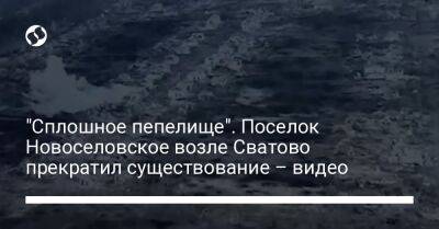 "Сплошное пепелище". Поселок Новоселовское возле Сватово прекратил существование – видео - liga.net - Украина - Луганская обл. - Купянск - Луганск