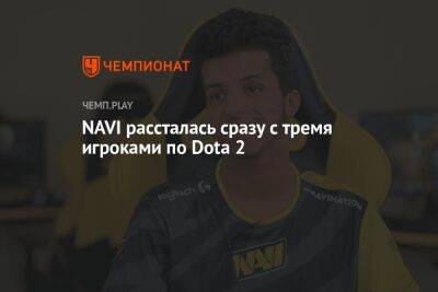 NAVI рассталась сразу с тремя игроками по Dota 2 - championat.com