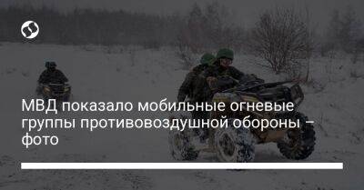 МВД показало мобильные огневые группы противовоздушной обороны – фото - liga.net - Украина