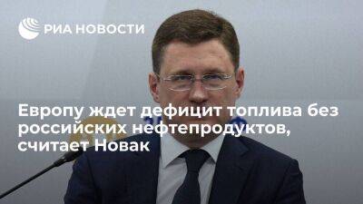 Александр Новак - Новак: без российских нефтепродуктов в Европе будет дефицит и рост цен на топливо - smartmoney.one - Москва - Россия - США - Европа