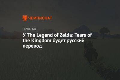Zelda - У The Legend of Zelda: Tears of the Kingdom будет русский перевод - championat.com - США