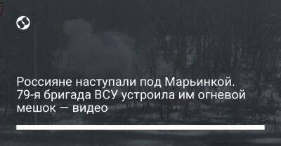 Россияне наступали под Марьинкой. 79-я бригада ВСУ устроила им огневой мешок — видео - liga.net - Россия - Украина