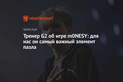 Тренер G2 — об игре m0NESY: для нас он самый важный элемент пазла - championat.com