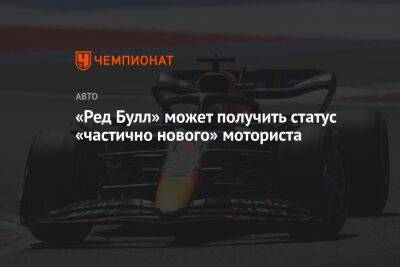 Максим Ферстаппен - «Ред Булл» может получить статус «частично нового» моториста - championat.com
