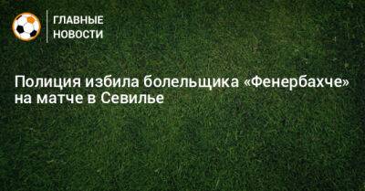 Полиция избила болельщика «Фенербахче» на матче в Севилье - bombardir.ru