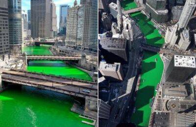 святой Патрик - Экологическая катастрофа? В крупнейшем городе Америки река стала кислотно-зеленого цвета - akcenty.com.ua - США - Украина - Бостон - Нью-Йорк - Ирландия - Чикаго