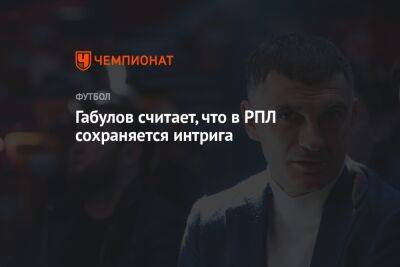 Владимир Габулов - Динияр Билялетдинов - Габулов считает, что в РПЛ сохраняется интрига - championat.com - Россия