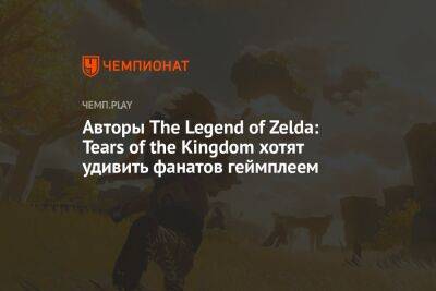 Авторы The Legend of Zelda: Tears of the Kingdom хотят удивить фанатов геймплеем - championat.com