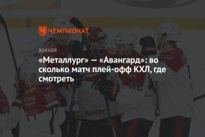 «Металлург» — «Авангард»: во сколько матч плей-офф КХЛ, где смотреть - championat.com - Омск - Магнитогорск
