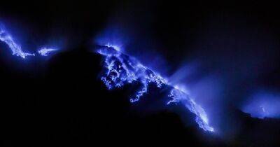 Голубое пламя и кислотное озеро: что известно о вулканическом комплексе Иджен (фото) - focus.ua - Украина - Индонезия