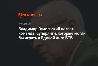 Владимир Гомельский - Владимир Гомельский назвал команды Суперлиги, которые могли бы играть в Единой лиге ВТБ - championat.com - Нижний Новгород