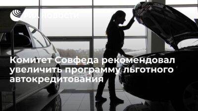 В Совфеде рекомендовали увеличить программу льготных автокредитов до 20 миллиардов рублей - smartmoney.one - Россия