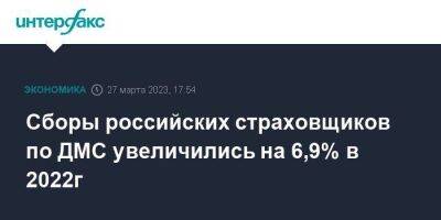 Сборы российских страховщиков по ДМС увеличились на 6,9% в 2022г - smartmoney.one - Москва - Россия