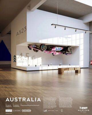 Постер Alpine F1, посвящённый Гран При Австралии - f1news.ru - Австралия - county Alpine