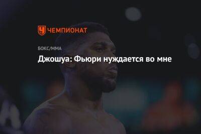 Александр Усик - Фьюри Тайсон - Джошуа: Фьюри нуждается во мне - championat.com