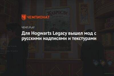 Для Hogwarts Legacy вышел мод с русскими надписями и текстурами - championat.com