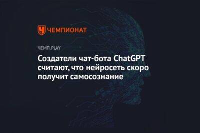 Создатели чат-бота ChatGPT считают, что нейросеть скоро получит самосознание - championat.com