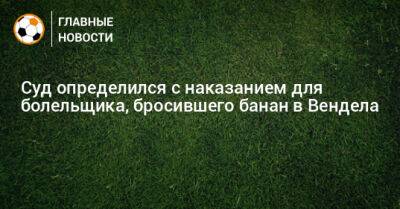 Суд определился с наказанием для болельщика, бросившего банан в Вендела - bombardir.ru - Россия - Ульяновск