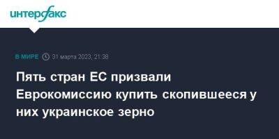 Пять стран ЕС призвали Еврокомиссию купить скопившееся у них украинское зерно - smartmoney.one - Москва - Украина - Румыния - Венгрия - Польша - Болгария - Ляйен - Словакия