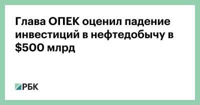 Глава ОПЕК оценил падение инвестиций в нефтедобычу в $500 млрд - smartmoney.one - США