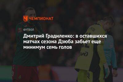 Артем Дзюбы - Дмитрий Градиленко: в оставшихся матчах сезона Дзюба забьет еще минимум семь голов - championat.com