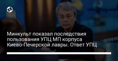 Александр Ткаченко - Минкульт показал последствия пользования УПЦ МП корпуса Киево-Печерской лавры. Ответ УПЦ - liga.net - Украина - Киев