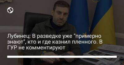 Андрей Юсов - Дмитрий Лубинец - Анна Маляр - Лубинец: В разведке уже "примерно знают", кто и где казнил пленного. В ГУР не комментируют - liga.net - Украина