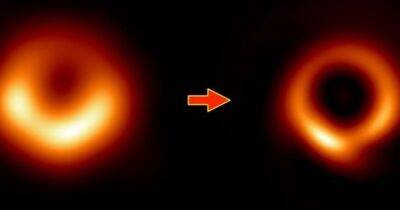 Космический пончик исхудал. Первый в истории снимок черной дыры улучшили с помощью ИИ (фото) - focus.ua - Украина