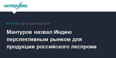 Денис Мантуров - Алексей Мордашов - Мантуров назвал Индию перспективным рынком для продукции российского леспрома - smartmoney.one - Москва - Россия - Казахстан - Иран - Индия - Туркмения - Азербайджан