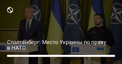 Владимир Зеленский - Йенс Столтенберг - Столтенберг: Место Украины по праву в НАТО - liga.net - Украина - Киев