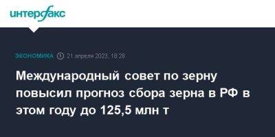 Международный совет по зерну повысил прогноз сбора зерна в РФ в этом году до 125,5 млн т - smartmoney.one - Москва - Россия