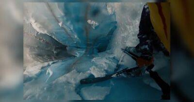 Французский лыжник чудом выжил, провалившись в бездонную расщелину в Альпах (видео) - focus.ua - Украина - Англия - Франция