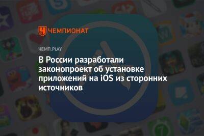 Максут Шадаев - В России разработали законопроект об установке приложений на iOS из сторонних источников - championat.com - Россия