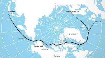 ЕС решил проложить новый канал связи в Японию в обход россии – карта - ru.slovoidilo.ua - Норвегия - США - Украина - Япония - Финляндия - шт.Аляска - Анкоридж