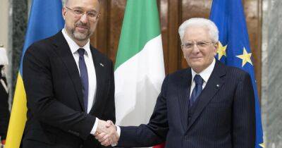 Денис Шмыгаль - Президент Италии поддержал вступление Украины в Евросоюз в "кратчайшие" сроки (фото) - focus.ua - Украина - Италия - Премьер-Министр - Реконструкция